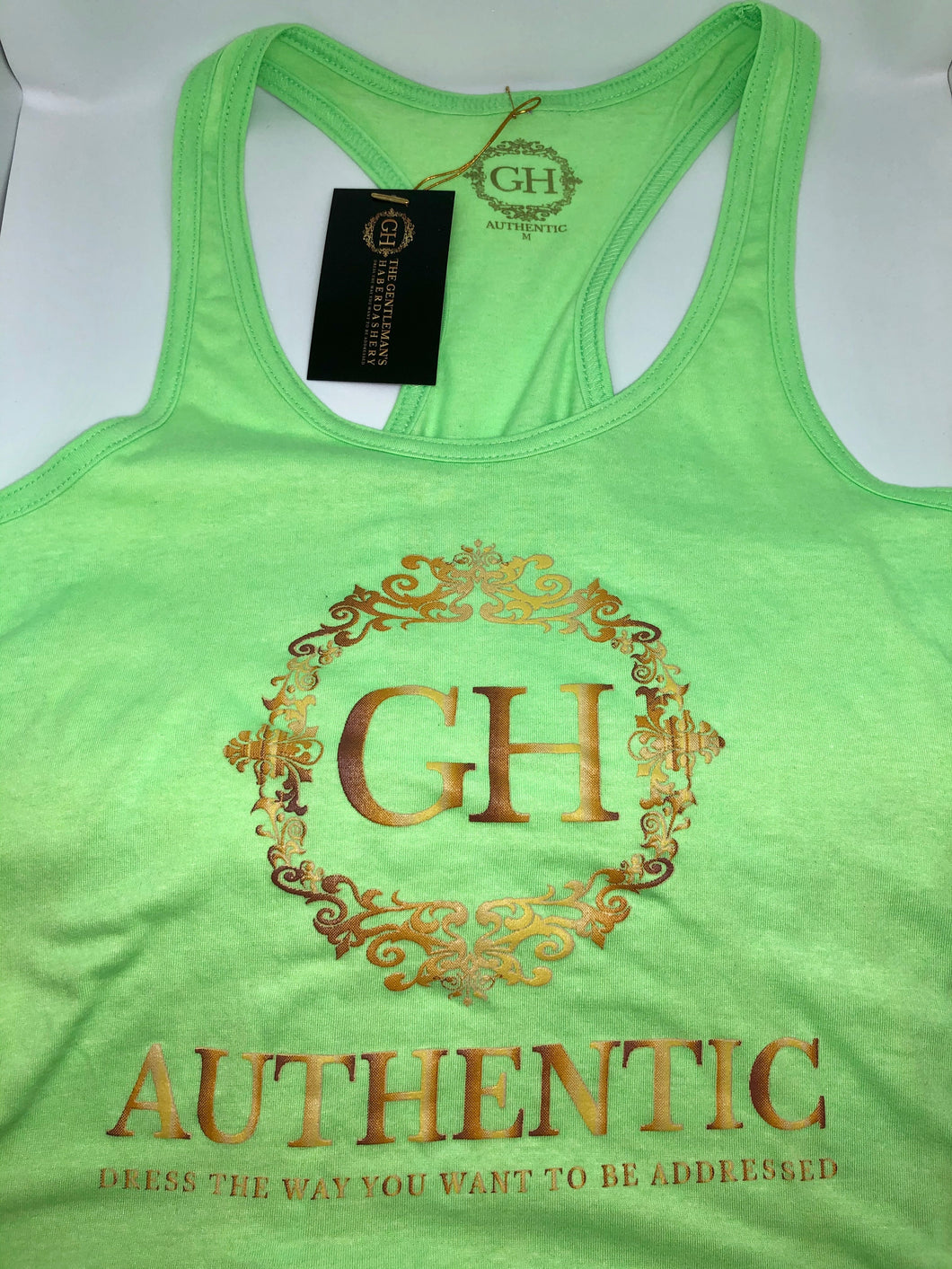 GH Authentic Women's Lime Green Tank Top