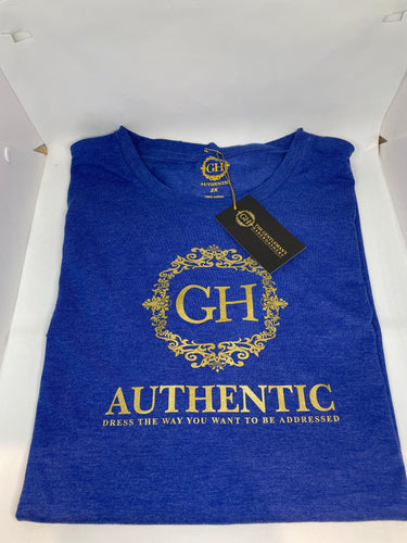GH Authentic Unisex  Regatta Blue Crew Neck T-Shirt