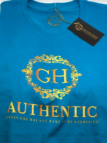 GH Authentic Unisex Turquoise Crew-Neck Shirt
