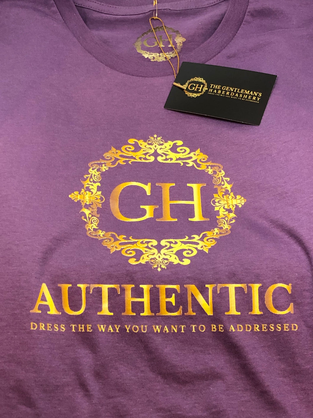 GH Authentic Unisex  Purple Crew-Neck Shirt