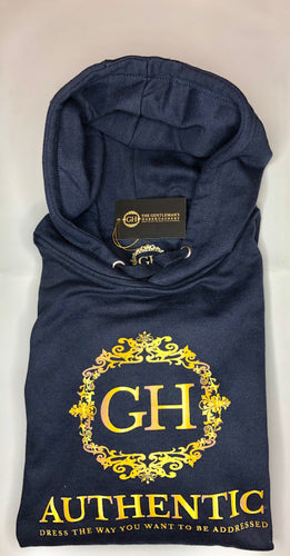 Navy Blue and Gold GH Authentic Hoodie (Limited Edition)