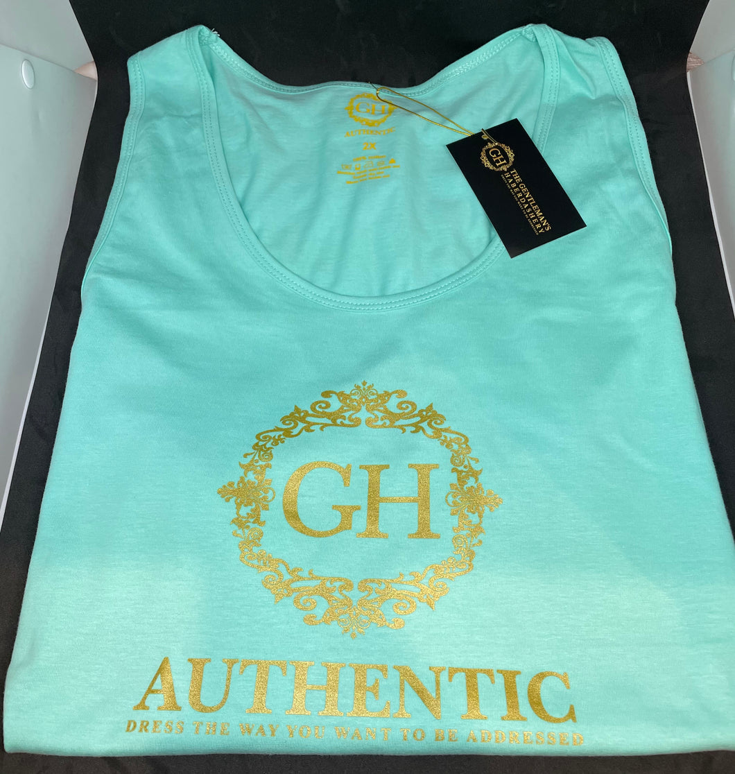 GH Authentic Mint Mens Muscle Shirt