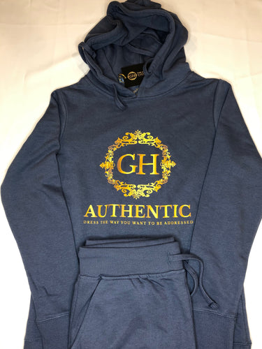 GH Authentic Ladies Blue & Gold Fleece Hoodie/Jogger Collection
