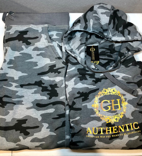 CBlack and Grey Camouflage GH Authentic Hoodie Set (Limited Edition)