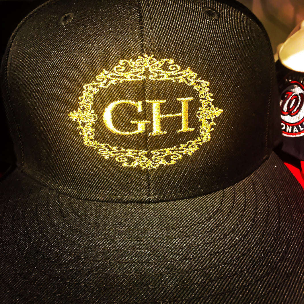 TGH Black Pro Style Embroidered Fitted Cap