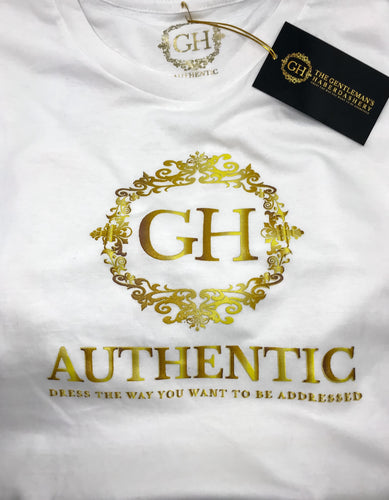 GH Authentic Unisex White Crew-Neck Shirt