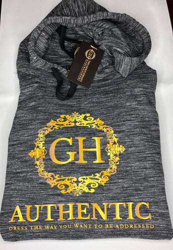 GH Authentic Ladies Black/Grey & Gold Fleece Hoodie Seperate