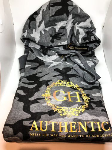 Black and Grey Camouflage GH Authentic Hoodie (Limited Edition)