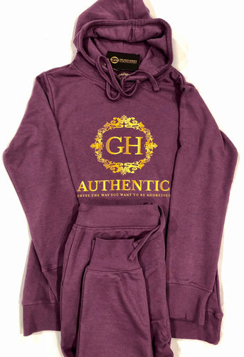 GH Authentic Ladies Purple & Gold Fleece Hoodie/Jogger Collection